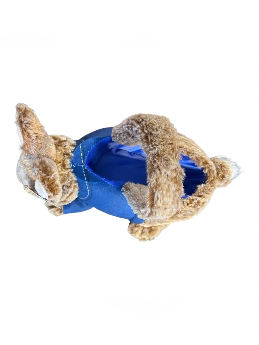 Peter Rabbit Plush Easter Basket Dan Dee Blue Jacket Stuffed Animal NWT
